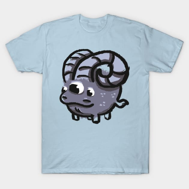 Three-Eyed Ram Doodle Monster T-Shirt by SaruHime